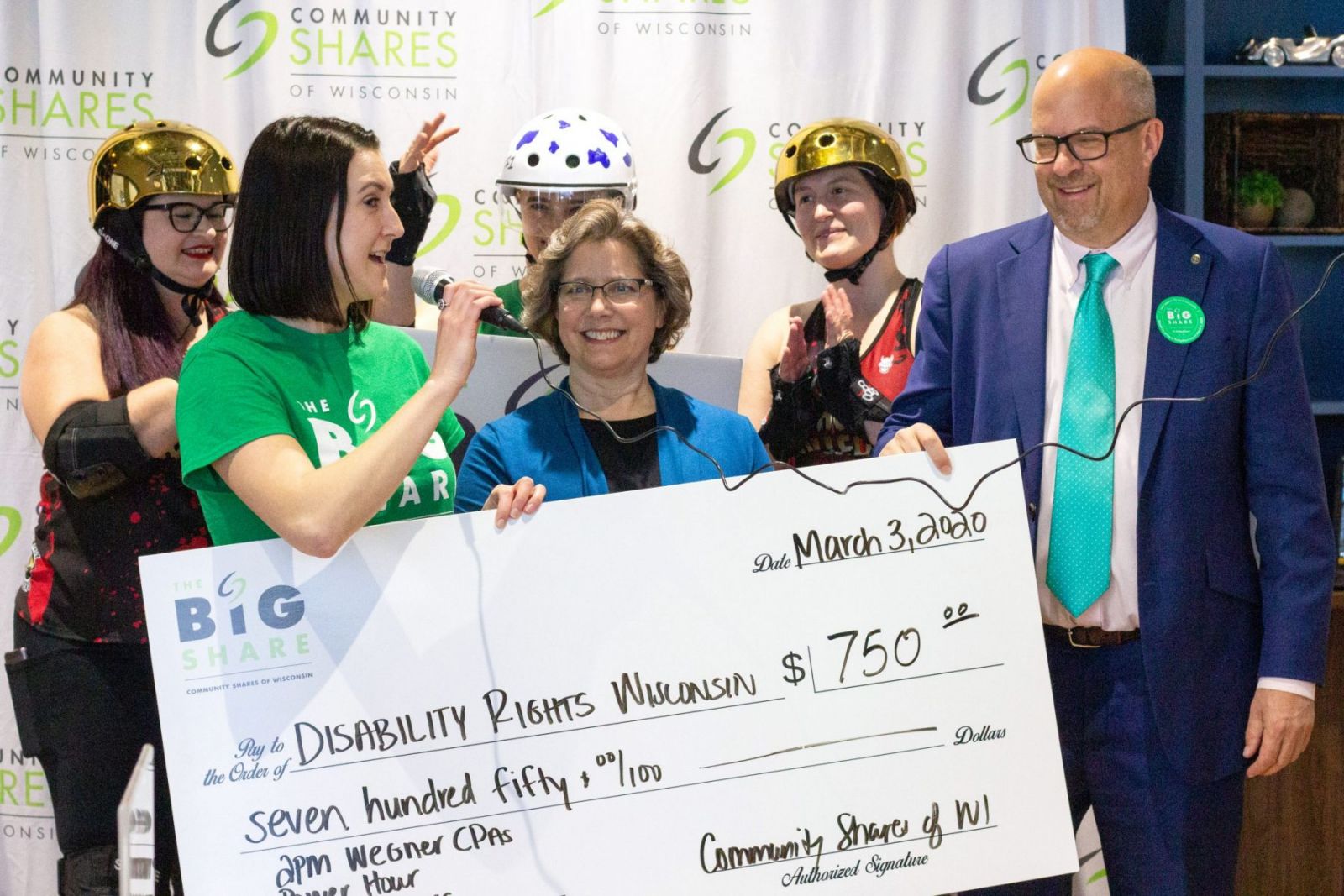 dreambank-17 disability rights wi Big Share prize check